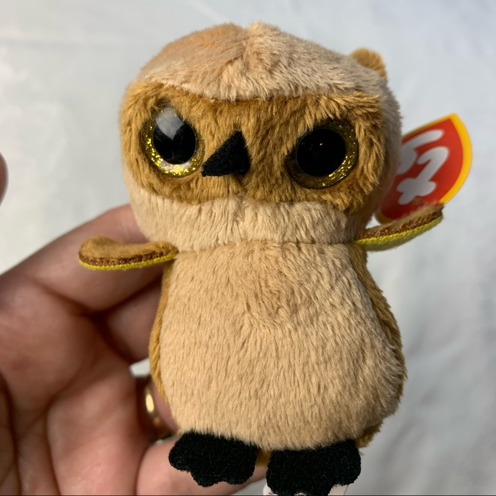 Sammie the Great horned Owl Ty Teenie Beanie Boos Like New
